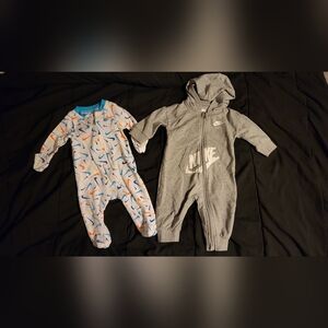 Nike Baby Zip Up Onesies